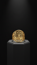 Gold Filigree Statement Ring